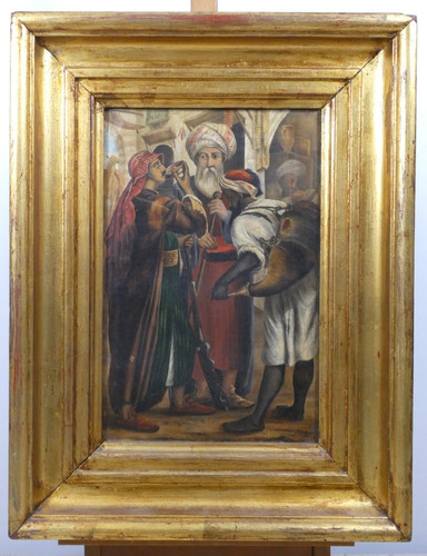 Antique 19th orientalist oil - 19th,