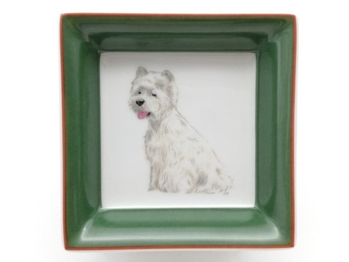 Hermes chien plate square tray - plate,