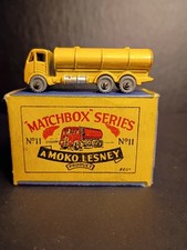 Matchbox #11A Road Tanker 1955 Yellow, VN/MINT In Solid Original B1  Box