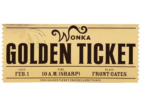 Willy wonka golden ticket - willy,