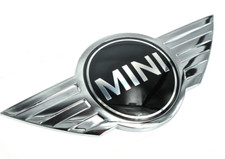 Black FOR MINI Cooper CLUBMAN S FRONT HOOD Emblem Badge sticker R50 R52 R57 R58