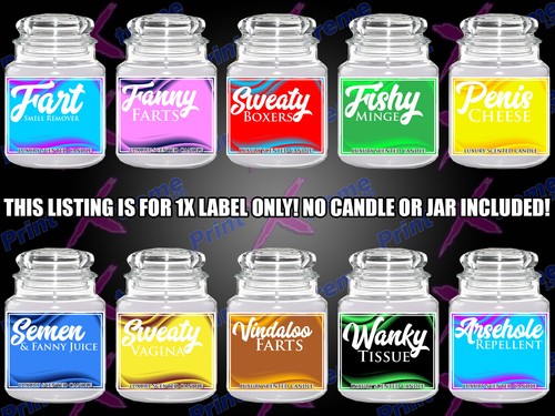 Novelty candle label funny - novelty,