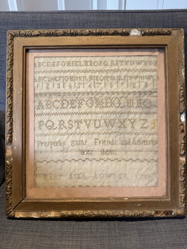 Antique sampler mary anna - sampler, by