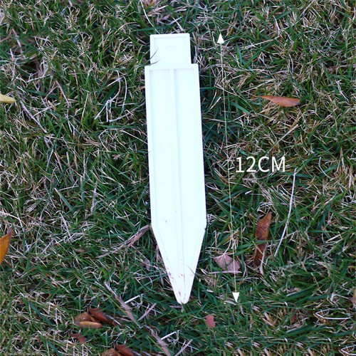 White plastic fence garden - plastic,