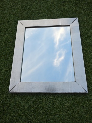 Modern silver square wall - square,
