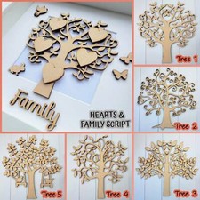 Wooden MDF Tree Shape Blank