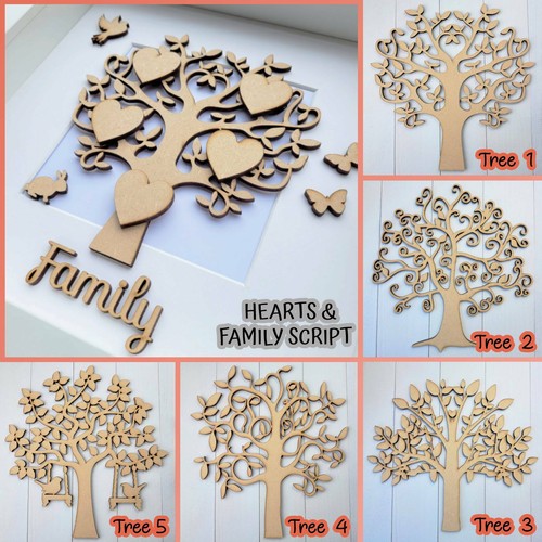 Wooden mdf tree shape - mdf, blank
