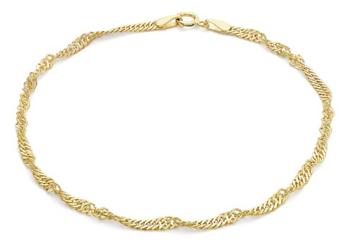 9ct yellow gold twist - 9ct, curb