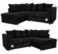 LEFT-HAND/RIGHT-HAND UNIVERSAL DYLAN L-SHAPED CORNER SOFA JUMBO CORD