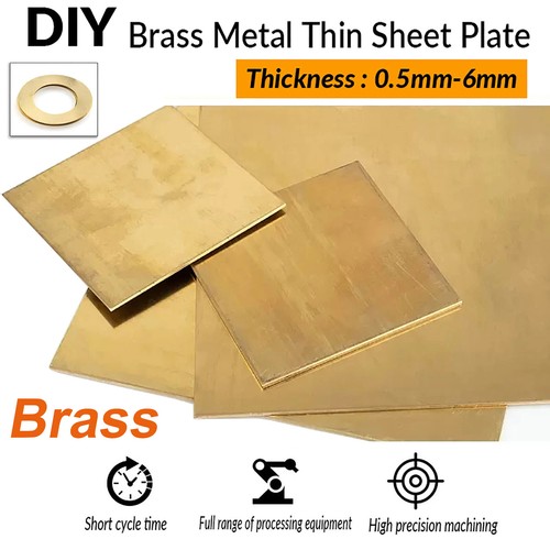 Brass plate square - brass,