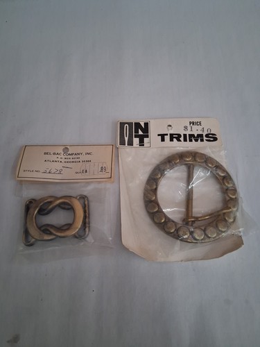 Vintage brass tone belt - brass,