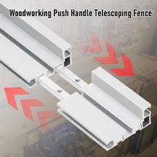 、Miter Gauge Fence 75 Type T Track 900-1260mm Telescoping Flip Fence For Woo