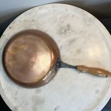Vintage Neistal Copper Sauté Pan Swiss 9” Hand Hammered