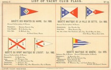 Yacht sailing club flags - sailing,