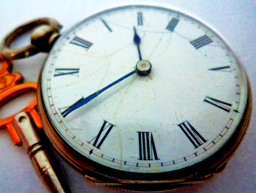 Antique silver pocket watch - antique,