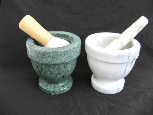 Pestle and mortar green - pestle,