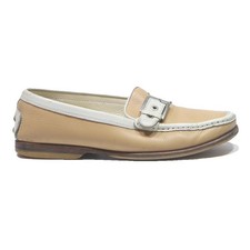 TODS Womens Beige & White