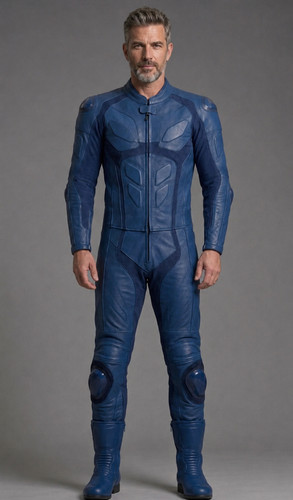 Men blue leather - men's,