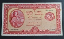 IRELAND 1976   £20 LADY