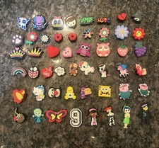 50 Mixed PVC Shoe Charm Croc Jibbitz
