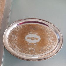  Vintage Oval Silver Plated