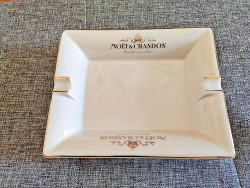 Moet chandon white ashtray - chandon,