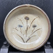 Bernard Howell Leach at Leach Pottery small florally decorated bowl signed #2758