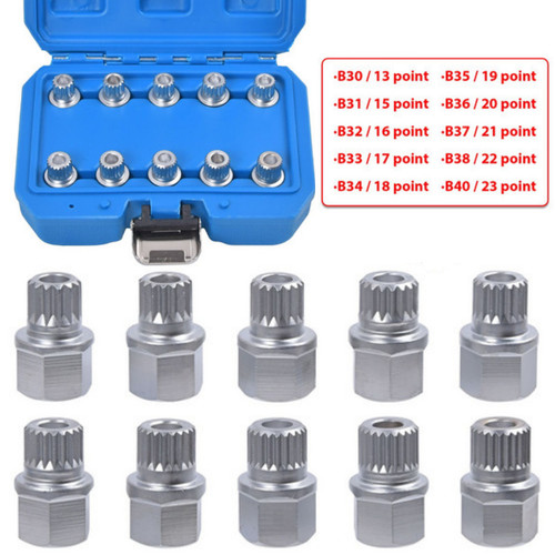 10pc bmw master locking wheel - master,