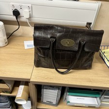 Mulberry Bayswater Limited Edition Chocolate Brown Crocodile Leather Bag