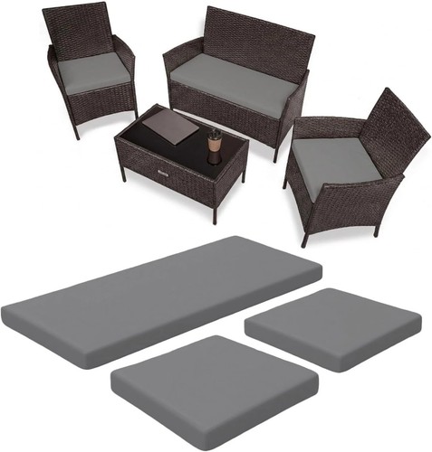 3pcs rattan garden cushion - garden, set