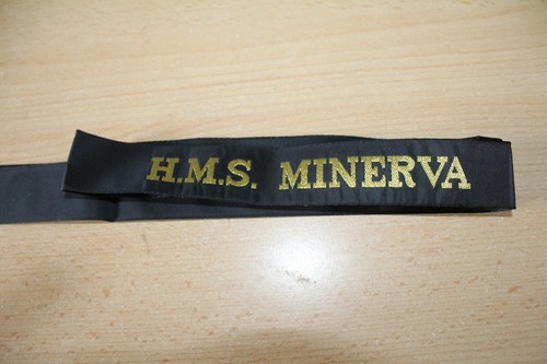 Hms minerva cap tally - cap, royal