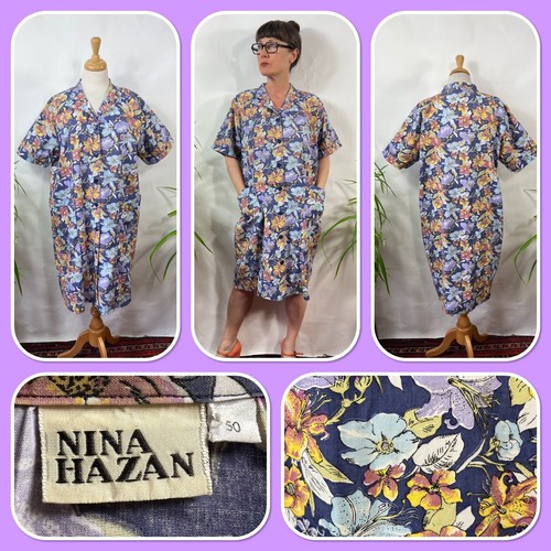 Vintage 1980s nina hazan blue - vintage,