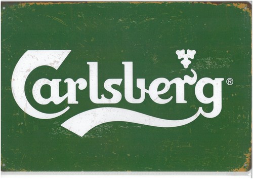 Metal wall sign carlsberg for - sign,