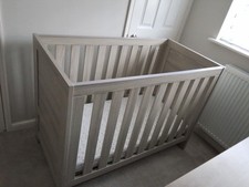 Obaby Nika Grey Wash Cot 