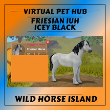 Wild Horse Island - Friesian IUH - Icey Black - Grey Coat -