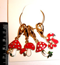 Stitch Markers for Knitting Crochet choice of Mushroom Toadstools design choices
