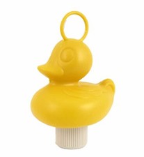 20 Weighted 7cm Plastic Ducks with Hooks - Yellow