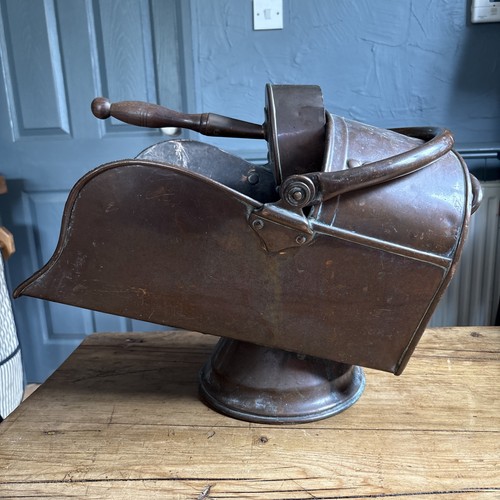 Stunning copper coal scuttle - copper,