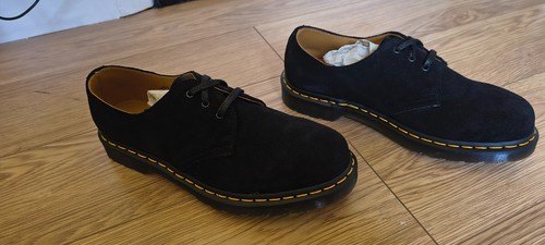 Martens black suede shoes - dr,