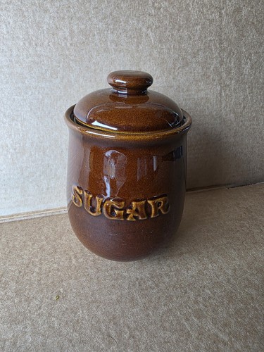 Vintage ceramic sugar pot - ceramic,