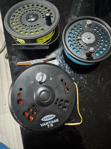 Fly fishing reels - fishing, joblot