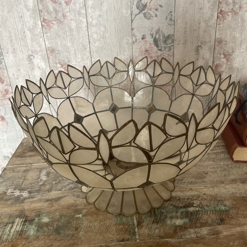 Vtg capiz shell light - capiz,