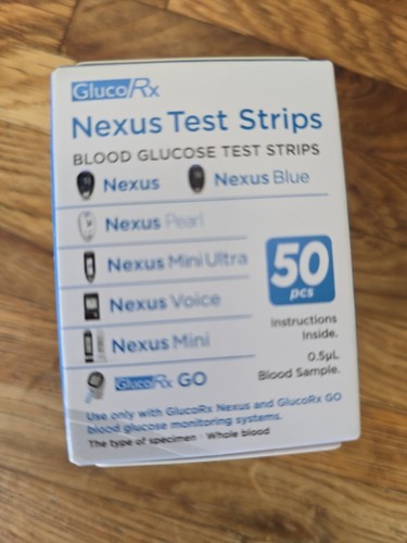 Glucorx nexus test strips 50 - glucorx,