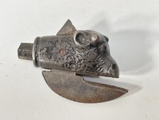 ANTIQUE VINTAGE PRIMITIVE BULL SHAPE TIN CAN OPENER FARM KITCHEN TOOL