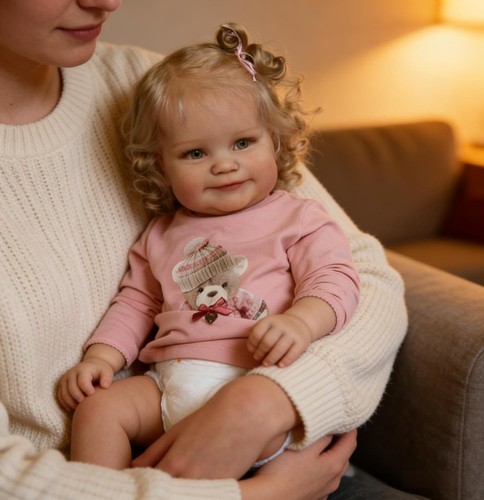 Lifelike reborn baby girl - 20",