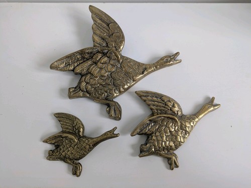 Vintage set brass flying - set,