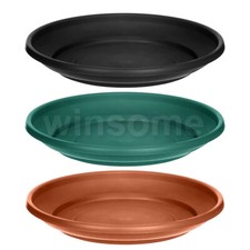 Plastic Plant Pots Saucer Round 20/27/32/43cm Heavy Duty Planter Base Water Tray