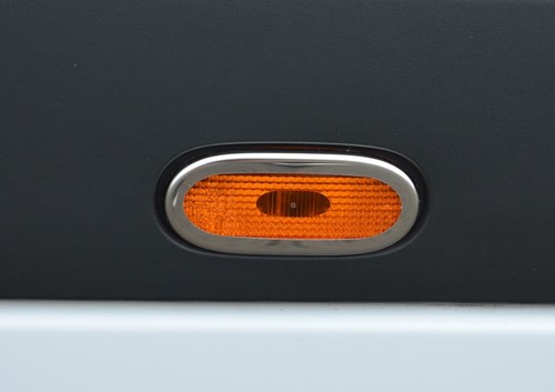 Chrome side reflector marker - side,