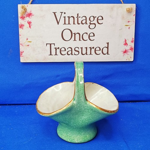 1950s stoneware posy basket - basket, *