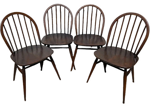 Vintage ercol dining - chairs,